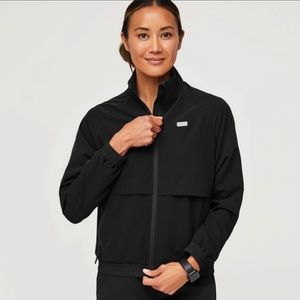 FIGS Sydney Scrub Jacket (M) Black, new!